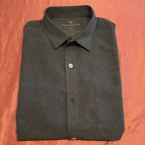 Mack Weldon Front Pocket Button Down Sz S Grey